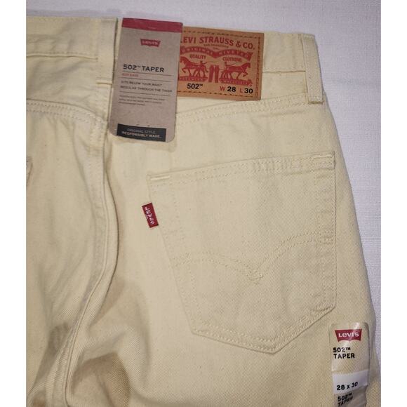 Levi's 502 taper Eco ease sit below waist 28''x30'' men's jeans - Picture 4 of 7
